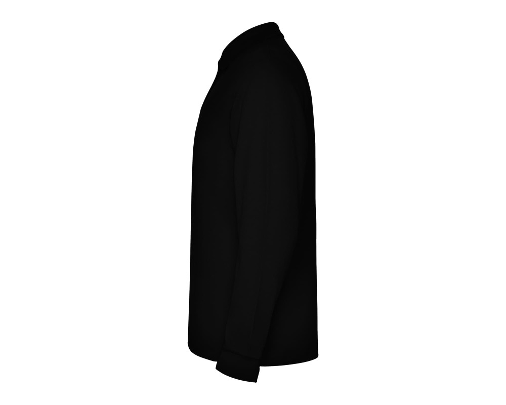 Поло с длинным рукавом Estrella L/S 220 — Черный