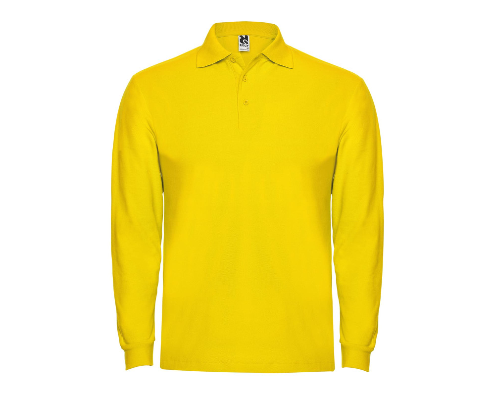 Поло з довгим рукавом Estrella L/S 220 — Жовтий