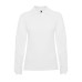 Поло жіноче з довгим рукавом Estrella woman L/S 220 — Білий