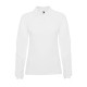 Поло жіноче з довгим рукавом Estrella woman L/S 220 — Білий