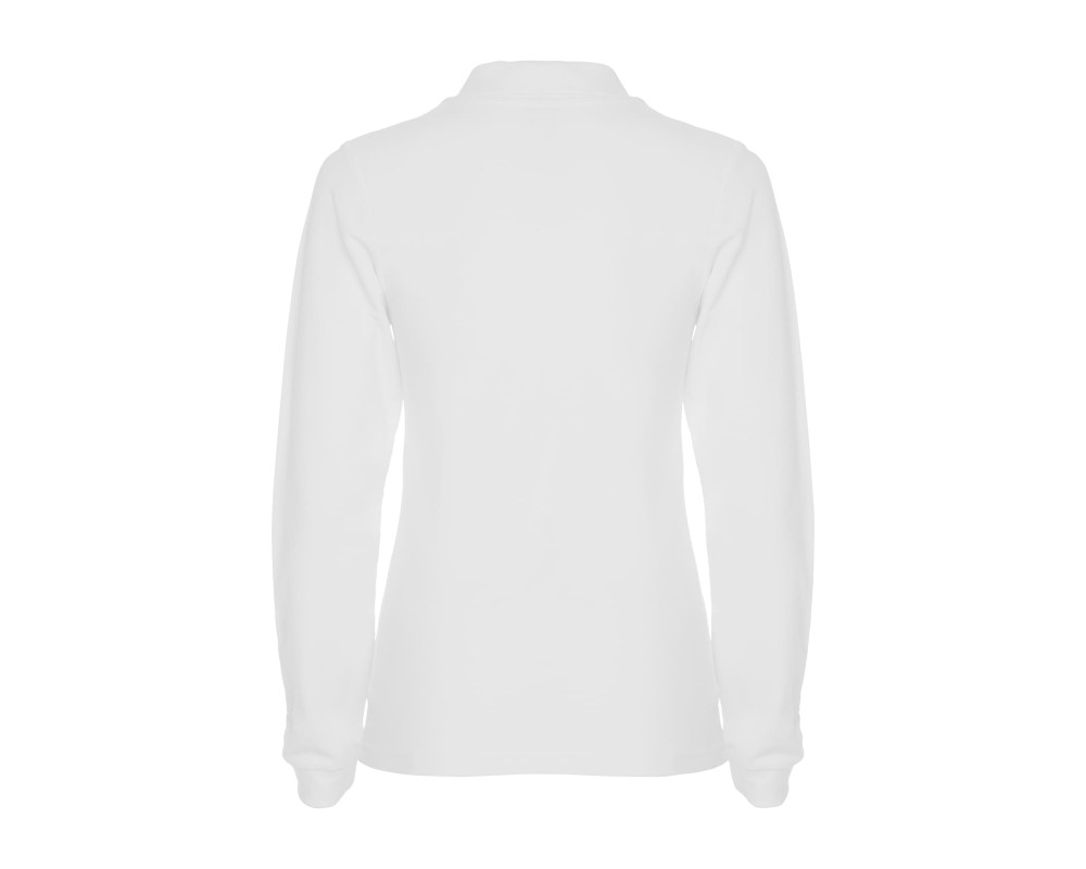 Поло жіноче з довгим рукавом Estrella woman L/S 220 — Білий