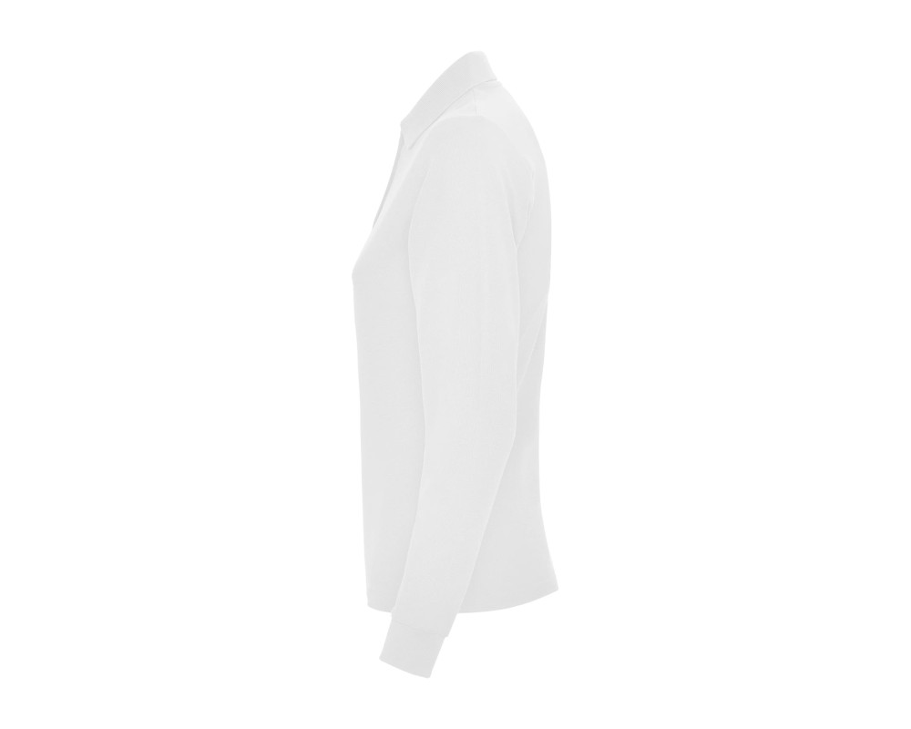 Поло жіноче з довгим рукавом Estrella woman L/S 220 — Білий
