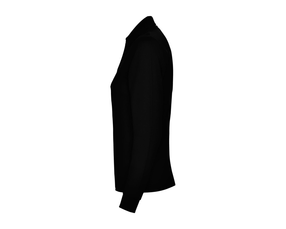Поло жіноче з довгим рукавом Estrella woman L/S 220 — Чорний