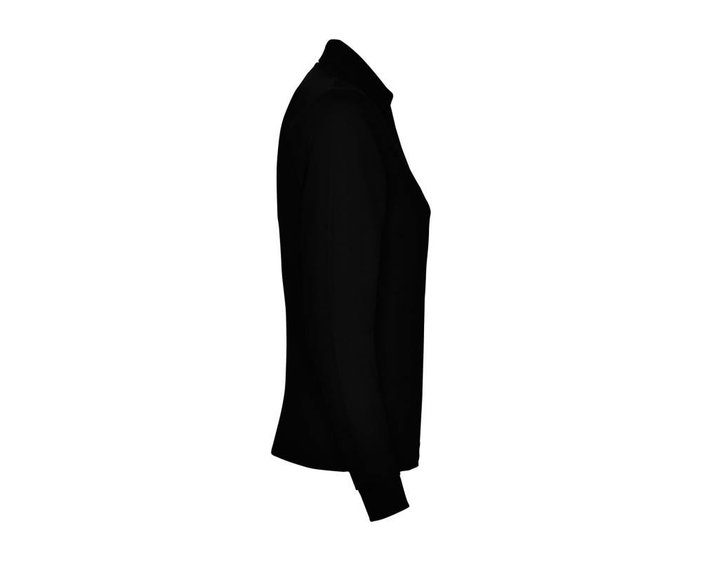 Поло жіноче з довгим рукавом Estrella woman L/S 220 — Чорний