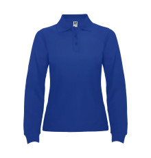 Поло жіноче з довгим рукавом Estrella woman L/S 220 — Синій