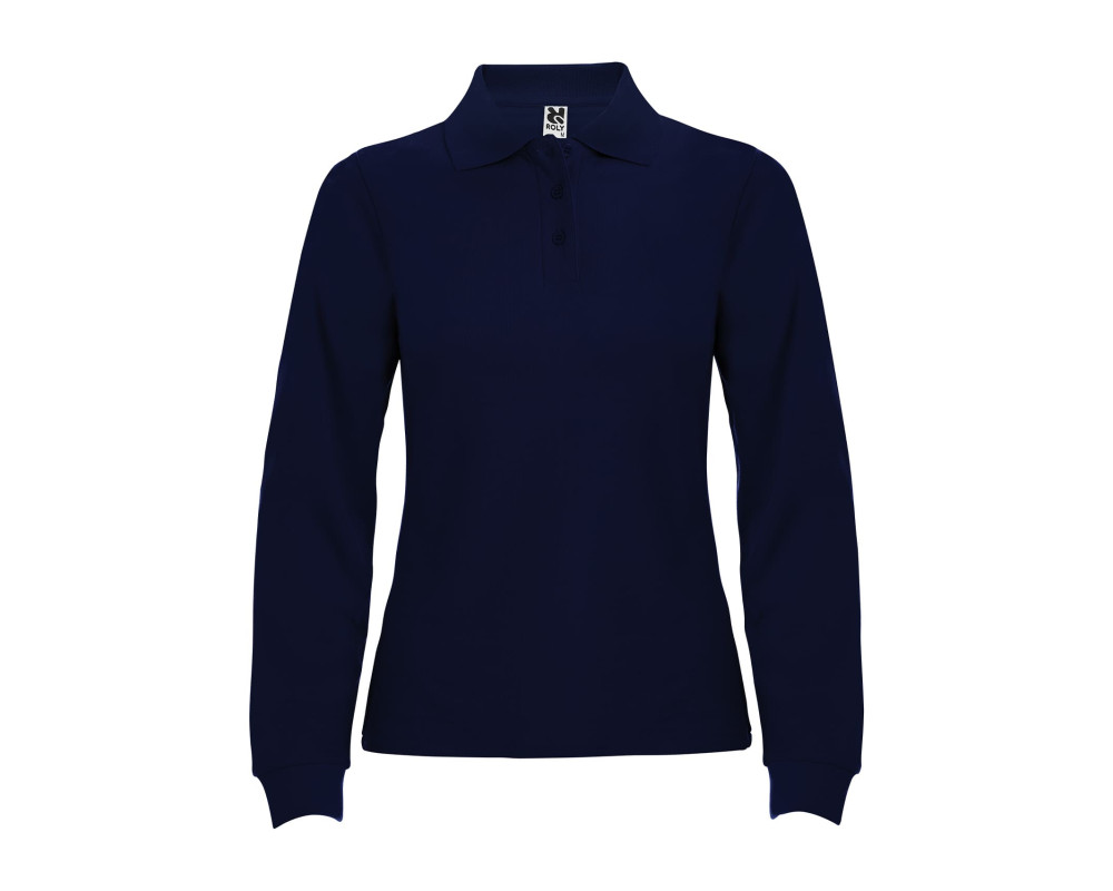 Поло жіноче з довгим рукавом Estrella woman L/S 220 — Синій