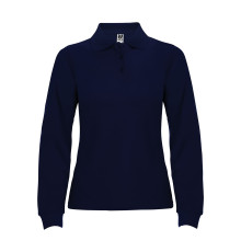 Поло жіноче з довгим рукавом Estrella woman L/S 220 — Синій