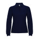 Поло жіноче з довгим рукавом Estrella woman L/S 220 — Синій