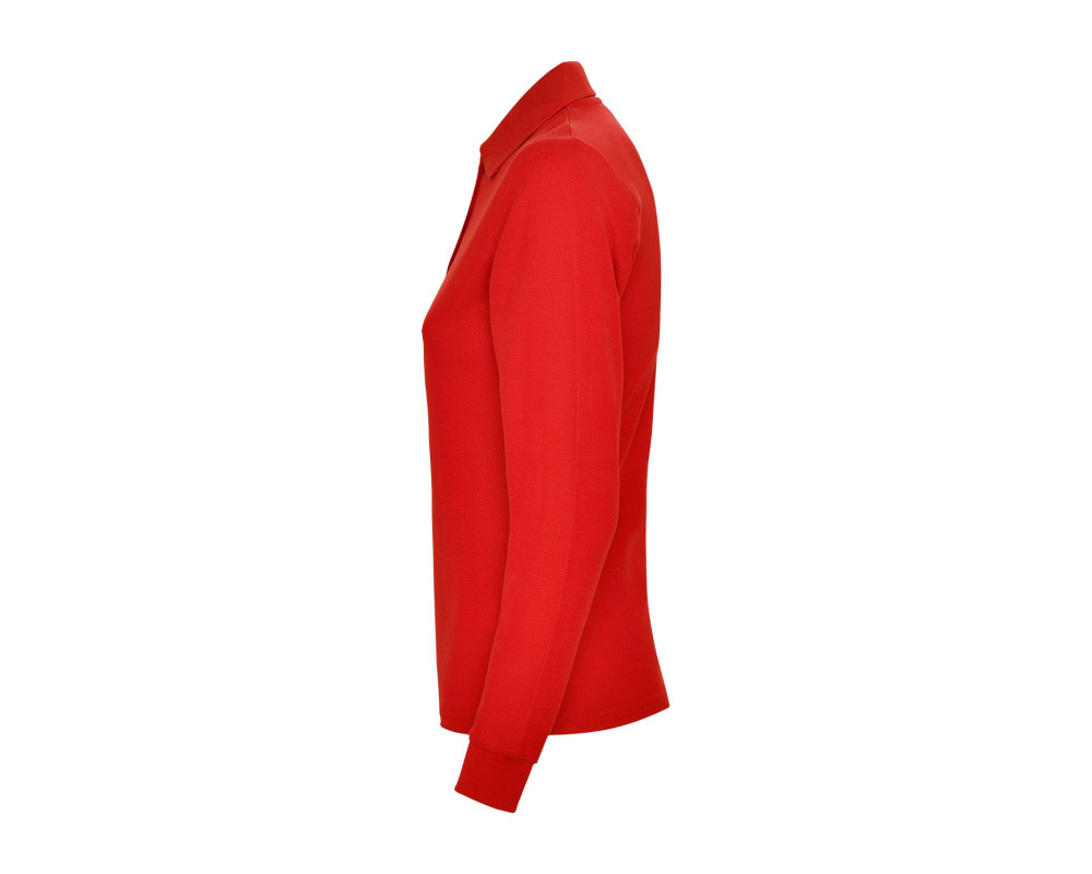 Поло жіноче з довгим рукавом Estrella woman L/S 220 — Червоний