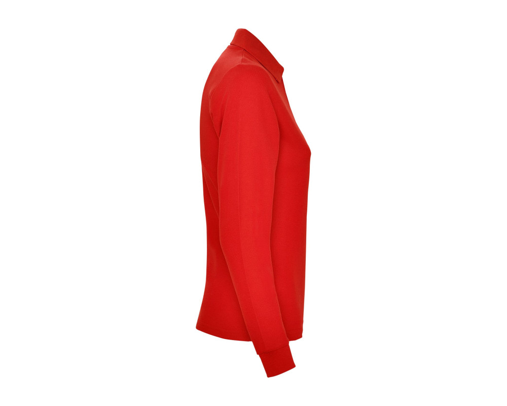 Поло жіноче з довгим рукавом Estrella woman L/S 220 — Червоний