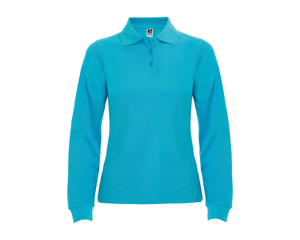 Поло жіноче з довгим рукавом Estrella woman L/S 220 — Синій