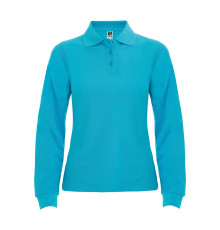 Поло жіноче з довгим рукавом Estrella woman L/S 220 — Синій