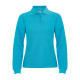 Поло жіноче з довгим рукавом Estrella woman L/S 220 — Синій