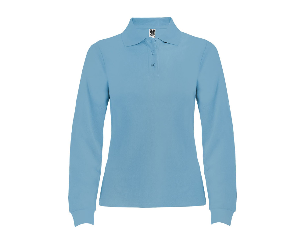 Поло жіноче з довгим рукавом Estrella woman L/S 220 — Синій