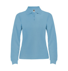 Поло жіноче з довгим рукавом Estrella woman L/S 220 — Синій