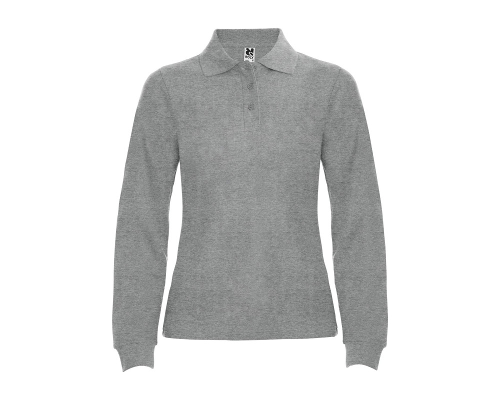 Поло жіноче з довгим рукавом Estrella woman L/S 220 — Сірий