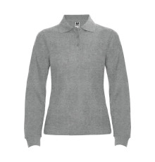 Поло жіноче з довгим рукавом Estrella woman L/S 220 — Сірий