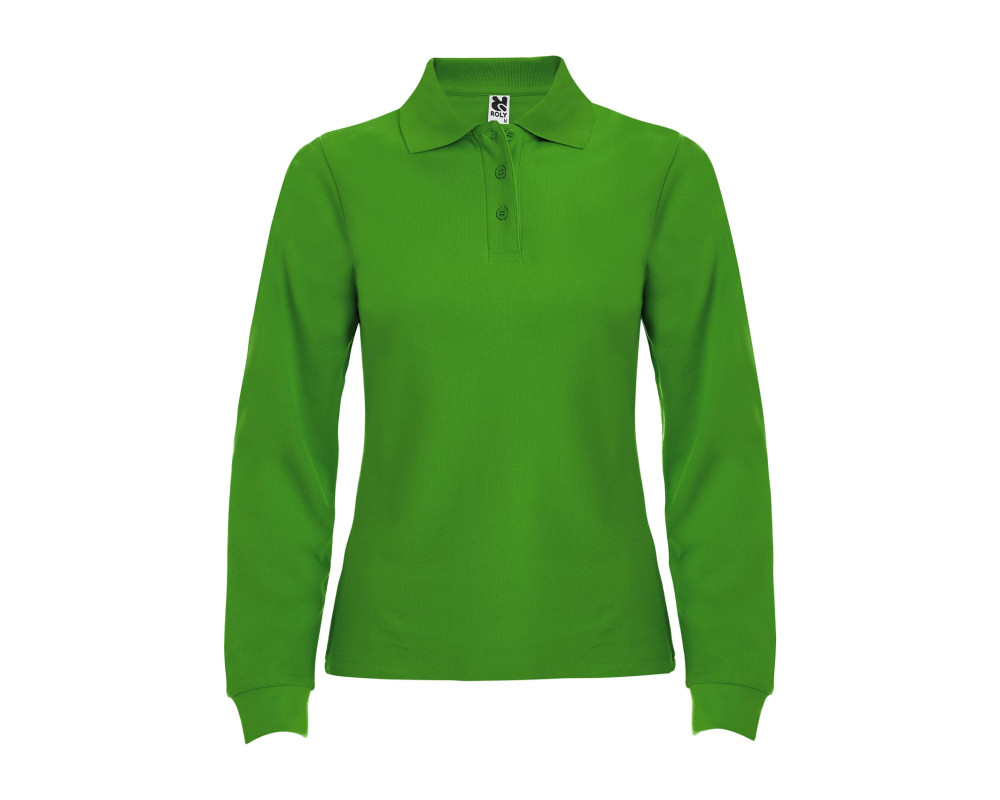 Поло жіноче з довгим рукавом Estrella woman L/S 220 — Зелений