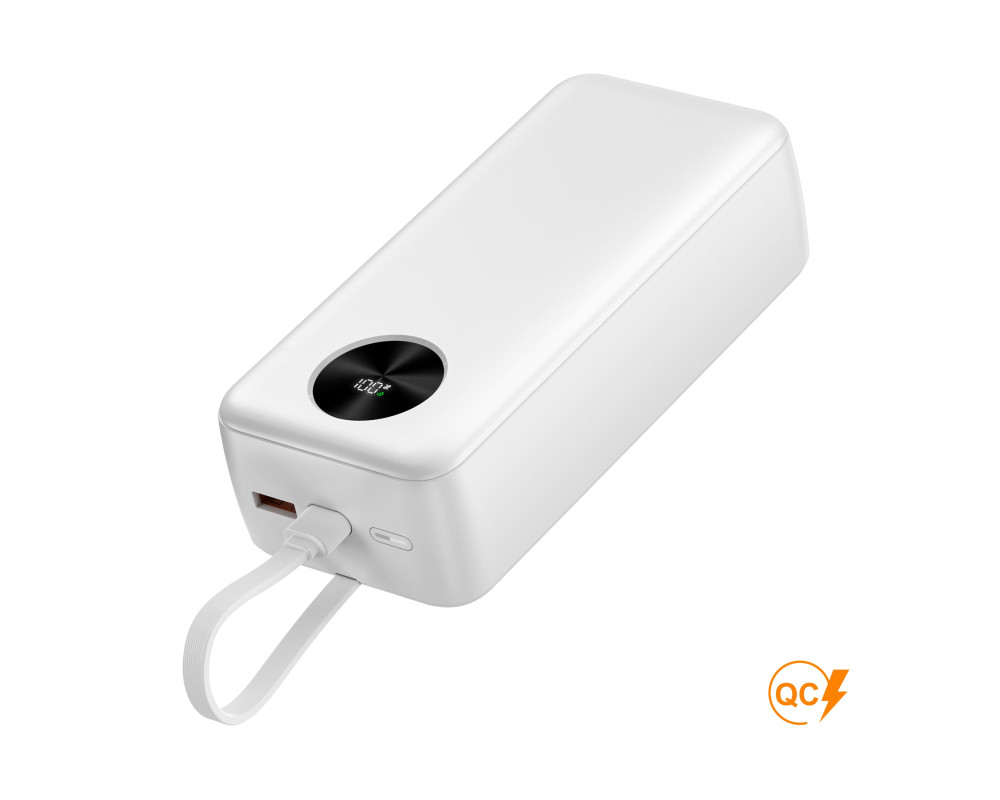 Повербанк BengMax 30000 mAh 22,5W, ТМ TEG — Білий