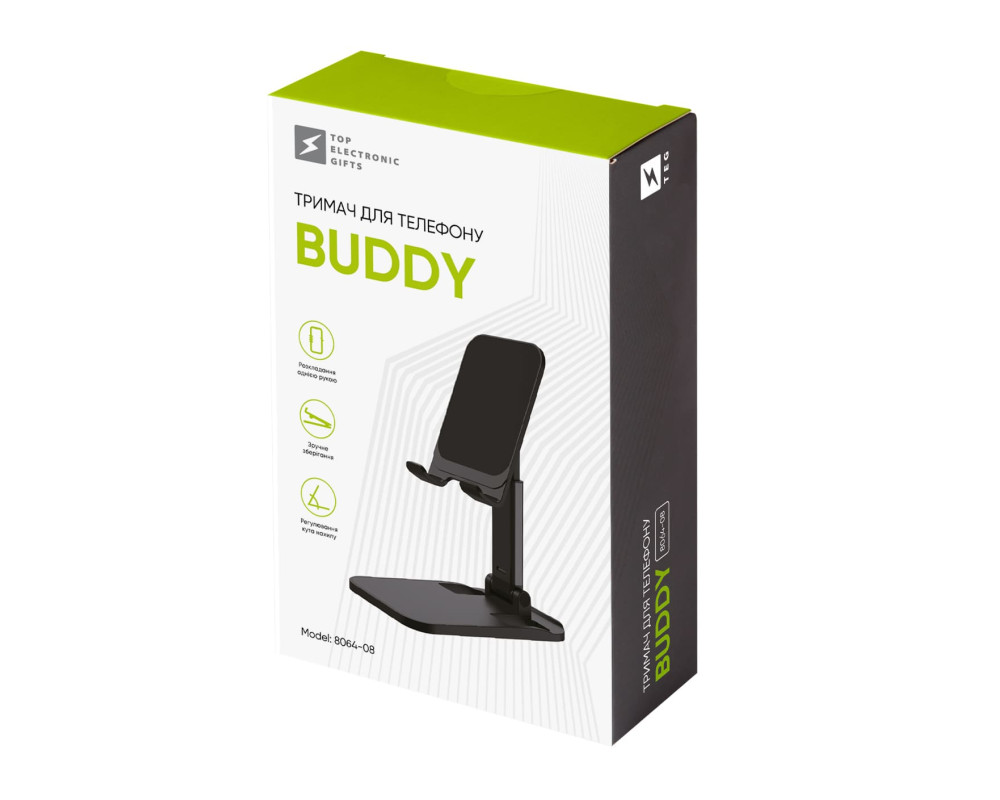 Тримач для телефону Buddy, TM TEG — Чорний