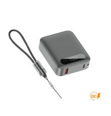 Повербанк Tipo 10000 mAh 22,5W, ТМ TEG — Сірий