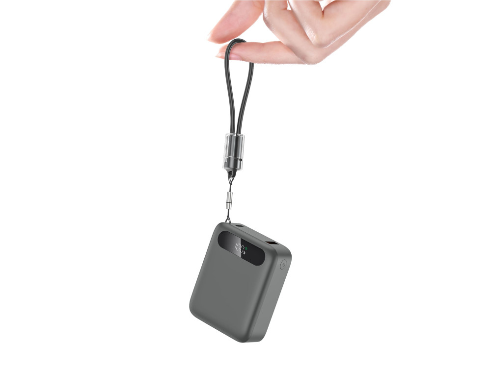 Повербанк Tipo 10000 mAh 22,5W, ТМ TEG — Сірий