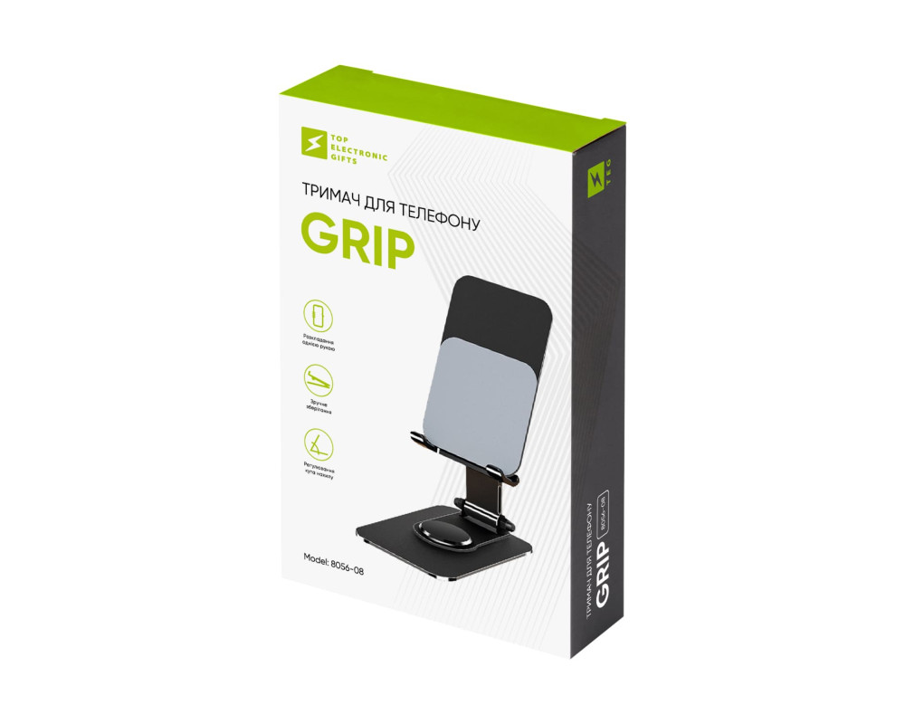 Тримач для телефону Grip, TM TEG — Чорний