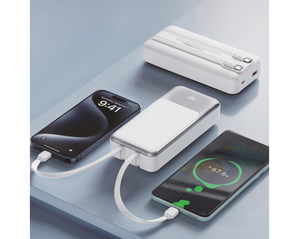 Повербанк Arctis 20000 mAh 22,5W, ТМ TEG — Білий